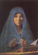 Antonello da Messina Virgin Annunciate Spain oil painting artist